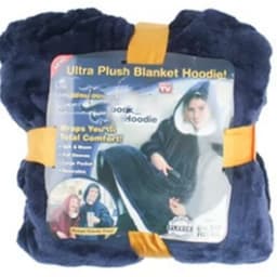 image-Hooded Fleece Blanket Hoodie Wearable Throw Pajamas