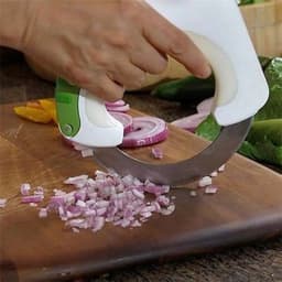 image-Rolling Pizza Cutter Multi-Function Vegetable Chopper