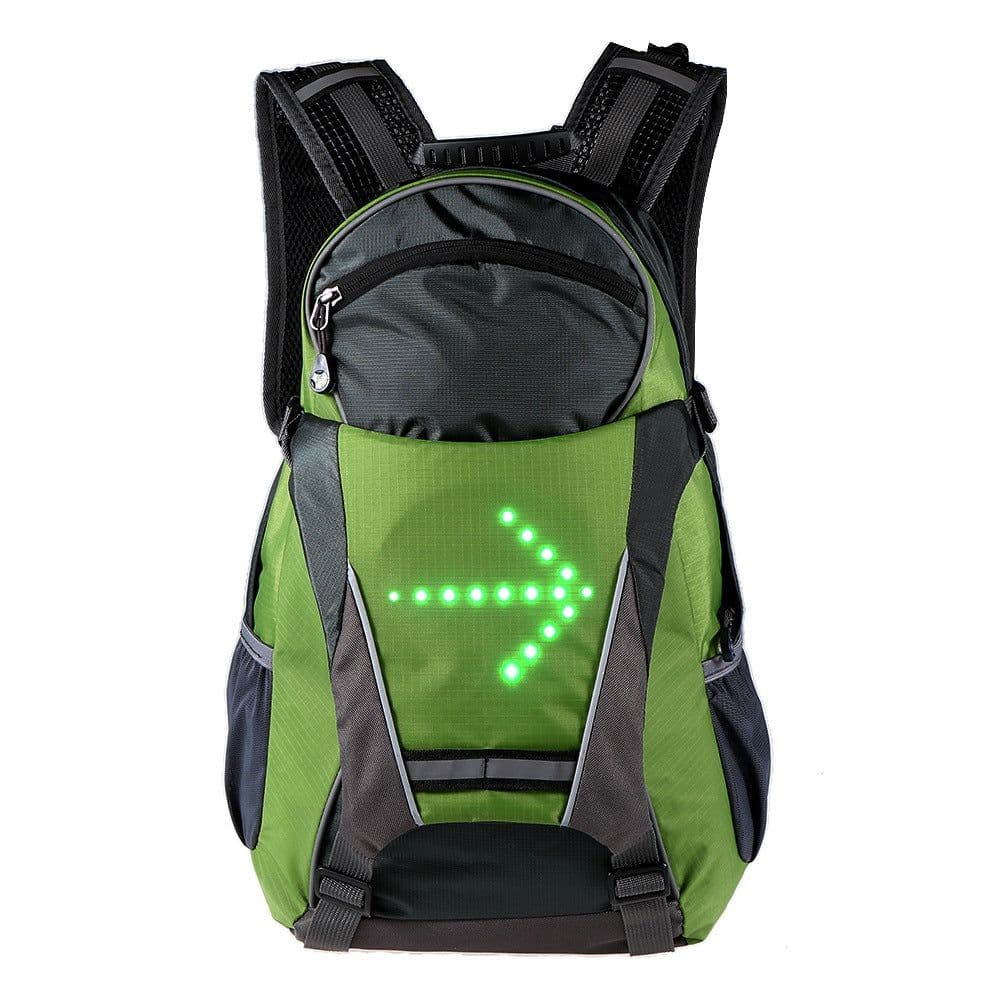 image-Bicycle LED Turn Signal Backpack with Wireless Remote Control