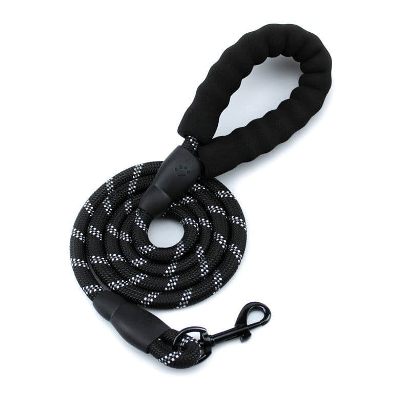 image-Reflective Nylon Dog Leash 1.5m Round Rope for Large Dogs