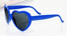 image-Special Effect Heart-Shaped Light Glasses White Frame
