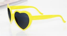 image-Special Effect Heart-Shaped Light Glasses White Frame