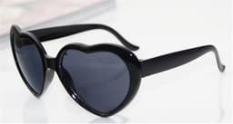 image-Special Effect Heart-Shaped Light Glasses White Frame