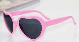 image-Special Effect Heart-Shaped Light Glasses White Frame