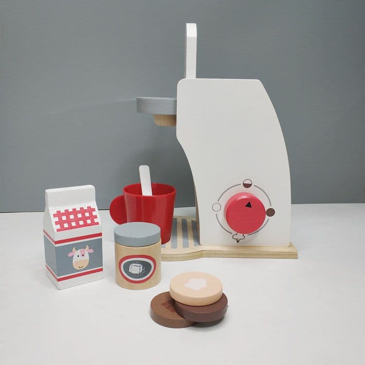 image-Wooden Kitchen Toy Set Simulation Cooking Playset for Kids