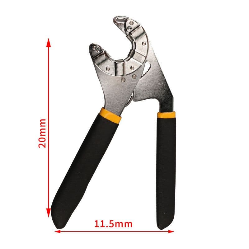 image-8 Inch Adjustable Hex Wrench Multi-Function Chrome Polished