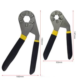 image-8 Inch Adjustable Hex Wrench Multi-Function Chrome Polished