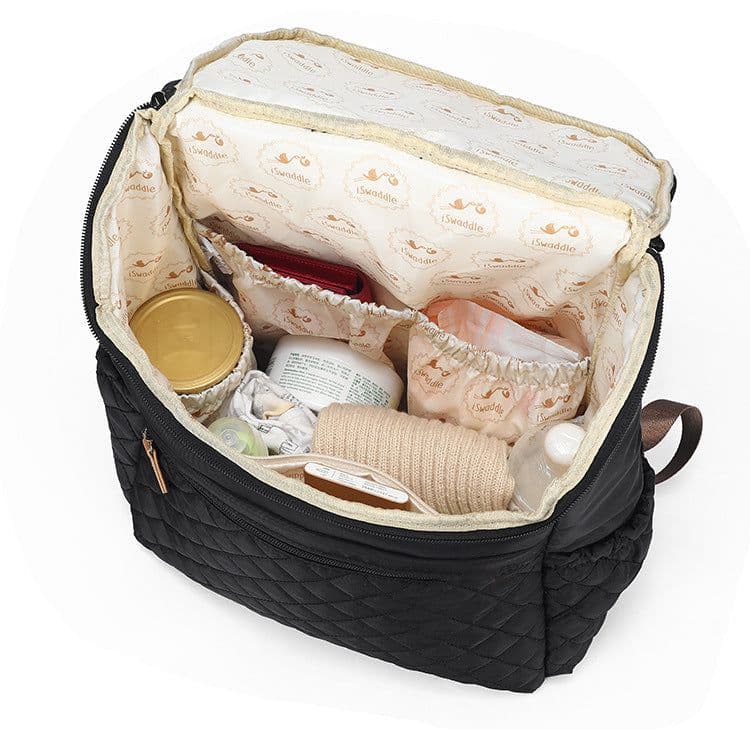 image-Multifunctional Waterproof Nylon Mommy Bag Backpack