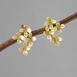 image-S925 Sterling Silver Flower Earrings for Women