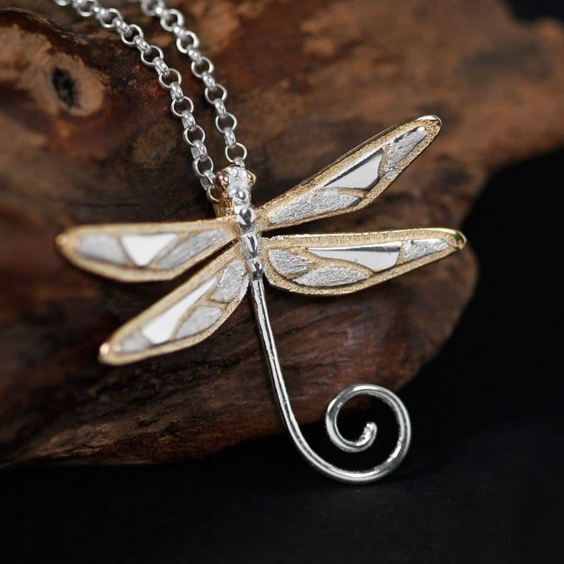 image-S925 Sterling Silver Dragonfly Pendant