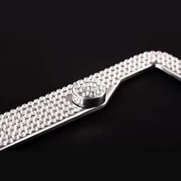 image-Magic Feather Rhinestone Stainless Steel License Plate Frame US