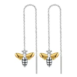 image-Sterling Silver Bee Earrings S925 Korean Fashion