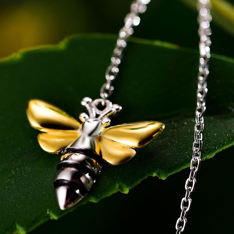 image-Sterling Silver Bee Earrings S925 Korean Fashion