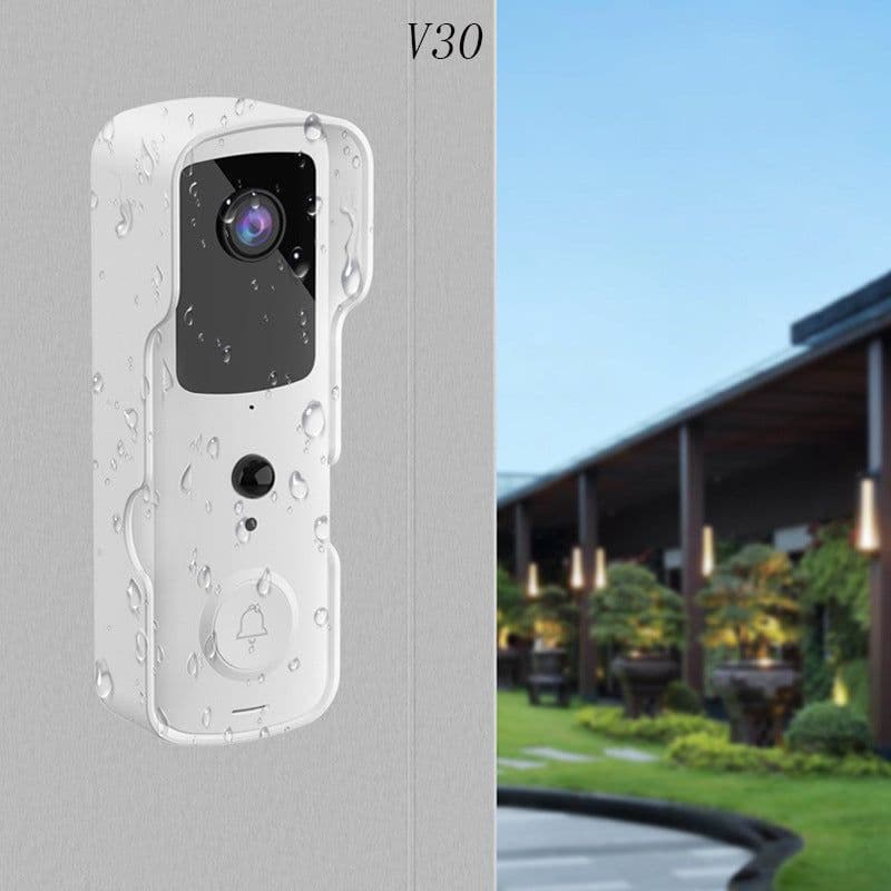 image-Smart WiFi Video Doorbell V30 with Voice Intercom