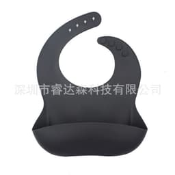 image-Silicone Baby Bib Waterproof with Pocket for Kids 4-6 Years