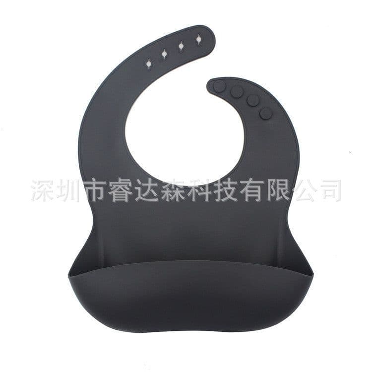 image-Silicone Baby Bib Waterproof with Pocket for Kids 4-6 Years
