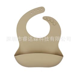 image-Silicone Baby Bib Waterproof with Pocket for Kids 4-6 Years