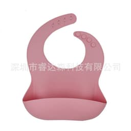 image-Silicone Baby Bib Waterproof with Pocket for Kids 4-6 Years