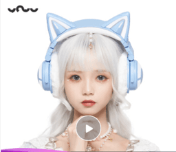 image-Yowu Cat Ear Headset 3G Wireless Bluetooth 5.0 Gaming Headphones