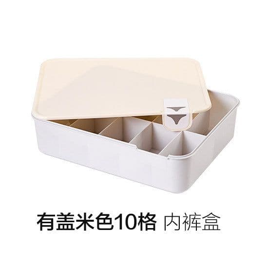 image-Underwear Storage Box Drawer Organizer with Compartments