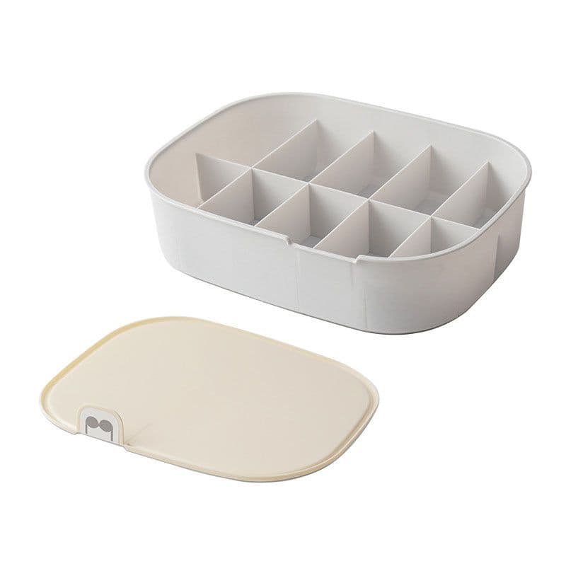 image-Underwear Storage Box Drawer Organizer with Compartments