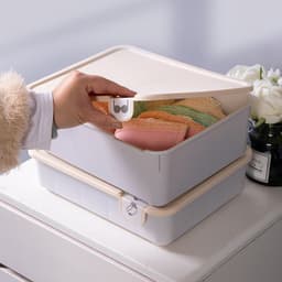 image-Underwear Storage Box Drawer Organizer with Compartments