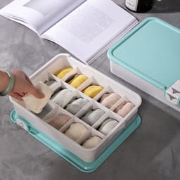 image-Underwear Storage Box Drawer Organizer with Compartments