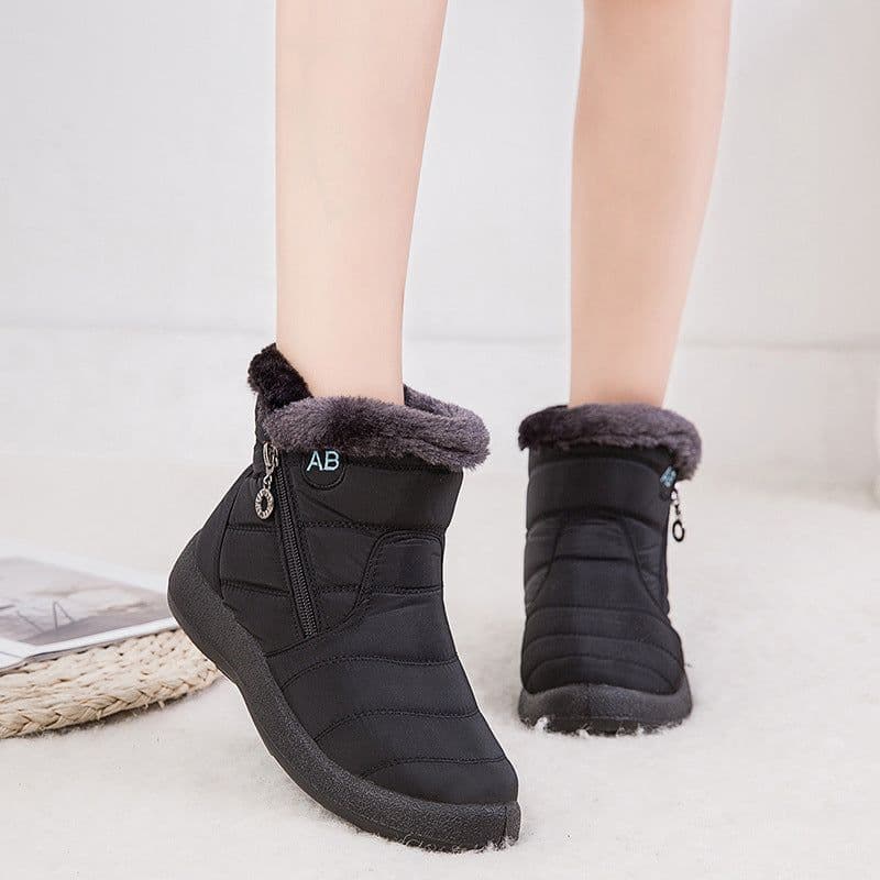 image-Women's Waterproof Snow Boots Size 43 Brown Mid-Calf Winter