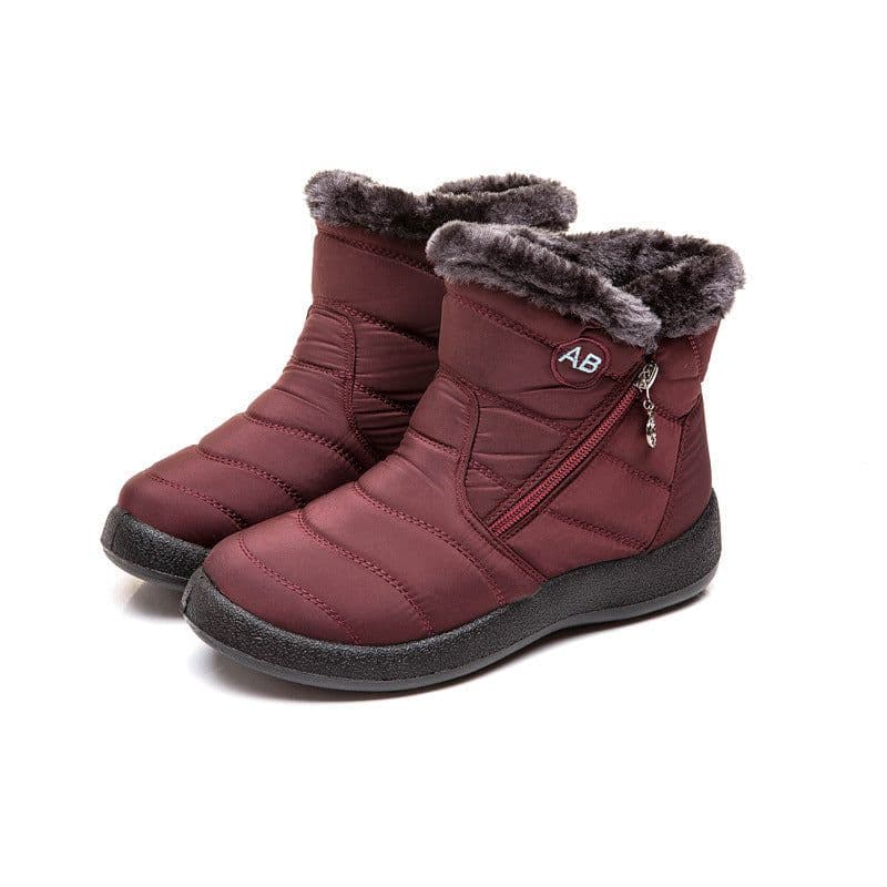 image-Women's Waterproof Snow Boots Size 43 Brown Mid-Calf Winter