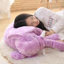 image-Elephant Plush Toy with Blanket Set for Babies