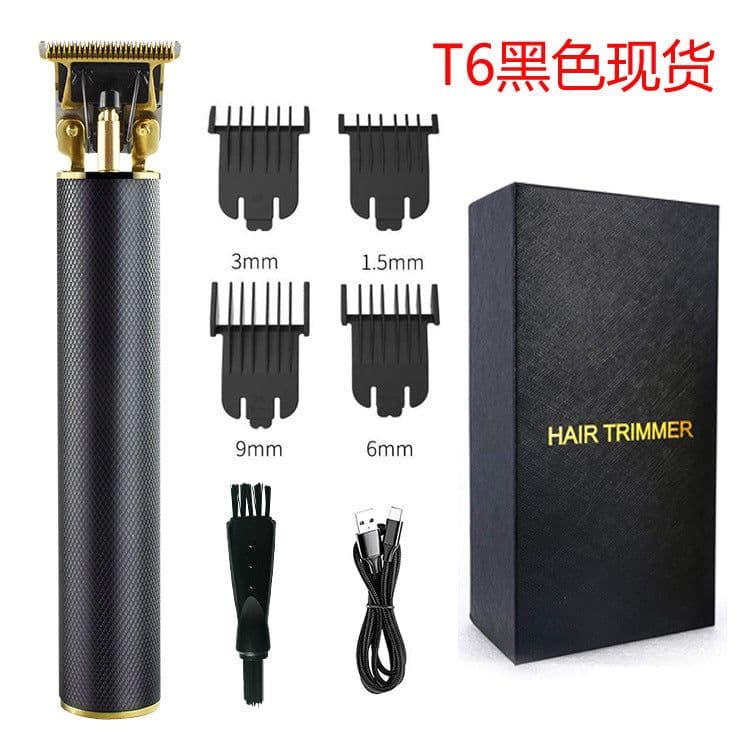 image-Electric Hair Clipper T6 USB Rechargeable T-Blade Trimmer