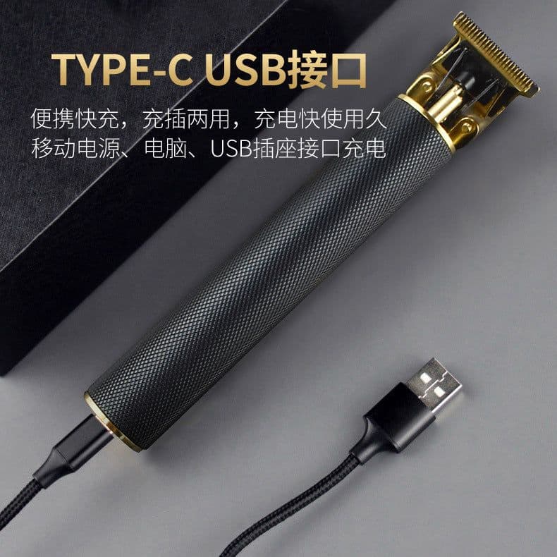 image-Electric Hair Clipper T6 USB Rechargeable T-Blade Trimmer