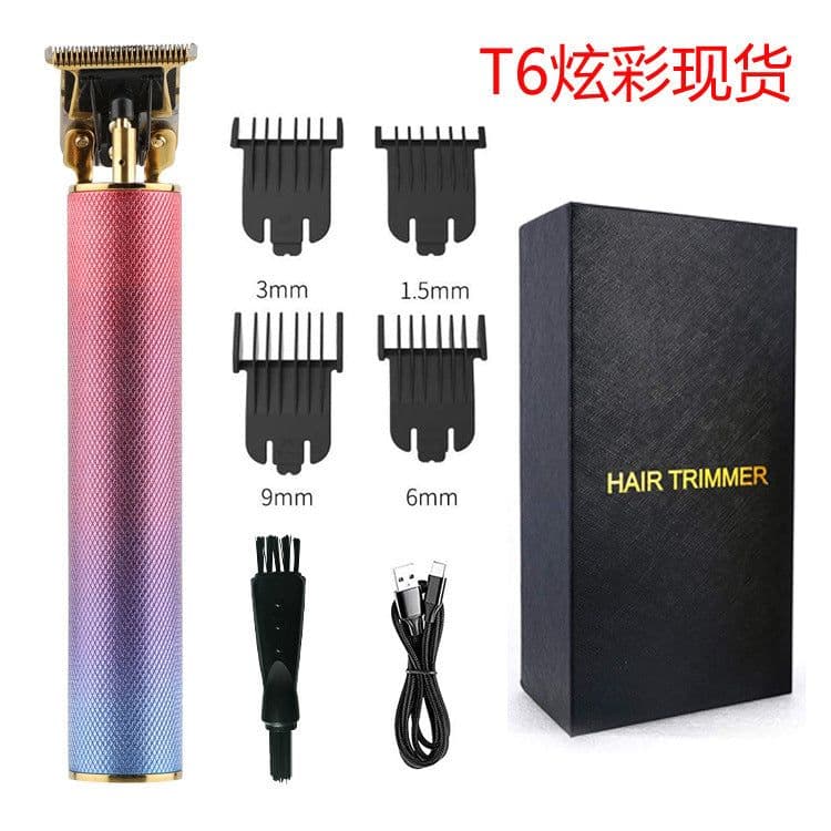 image-Electric Hair Clipper T6 USB Rechargeable T-Blade Trimmer