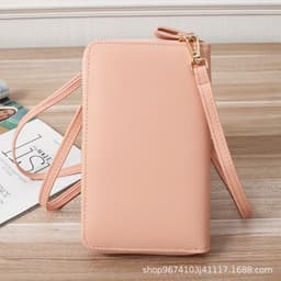 image-Women's PU Leather Crossbody Phone Bag Wallet with Card Slots