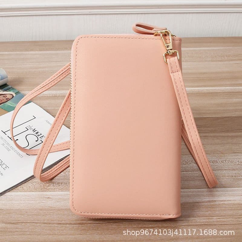 image-Women's PU Leather Crossbody Phone Bag Wallet with Card Slots
