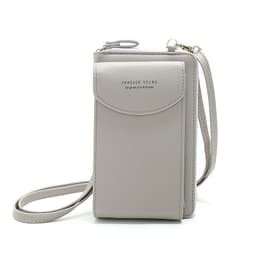 image-Women's PU Leather Crossbody Phone Bag Wallet with Card Slots