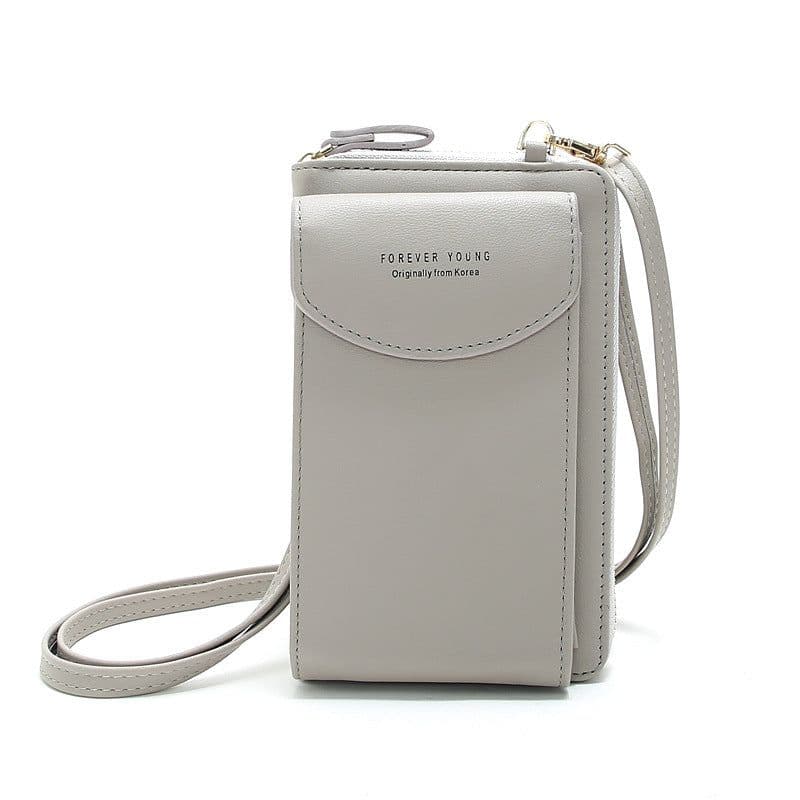 image-Women's PU Leather Crossbody Phone Bag Wallet with Card Slots