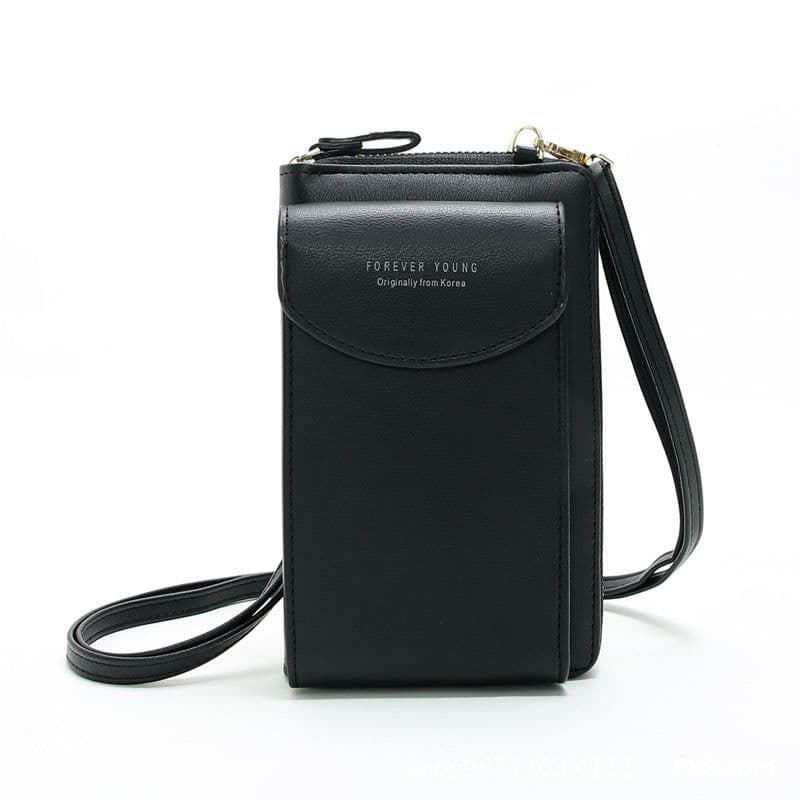 image-Women's PU Leather Crossbody Phone Bag Wallet with Card Slots