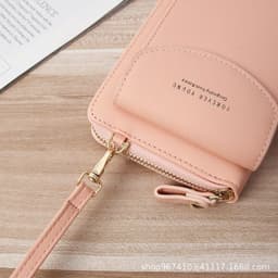 image-Women's PU Leather Crossbody Phone Bag Wallet with Card Slots