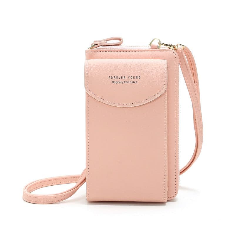 image-Women's PU Leather Crossbody Phone Bag Wallet with Card Slots