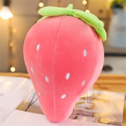 image-Plush Strawberry Pillow Toy 22cm