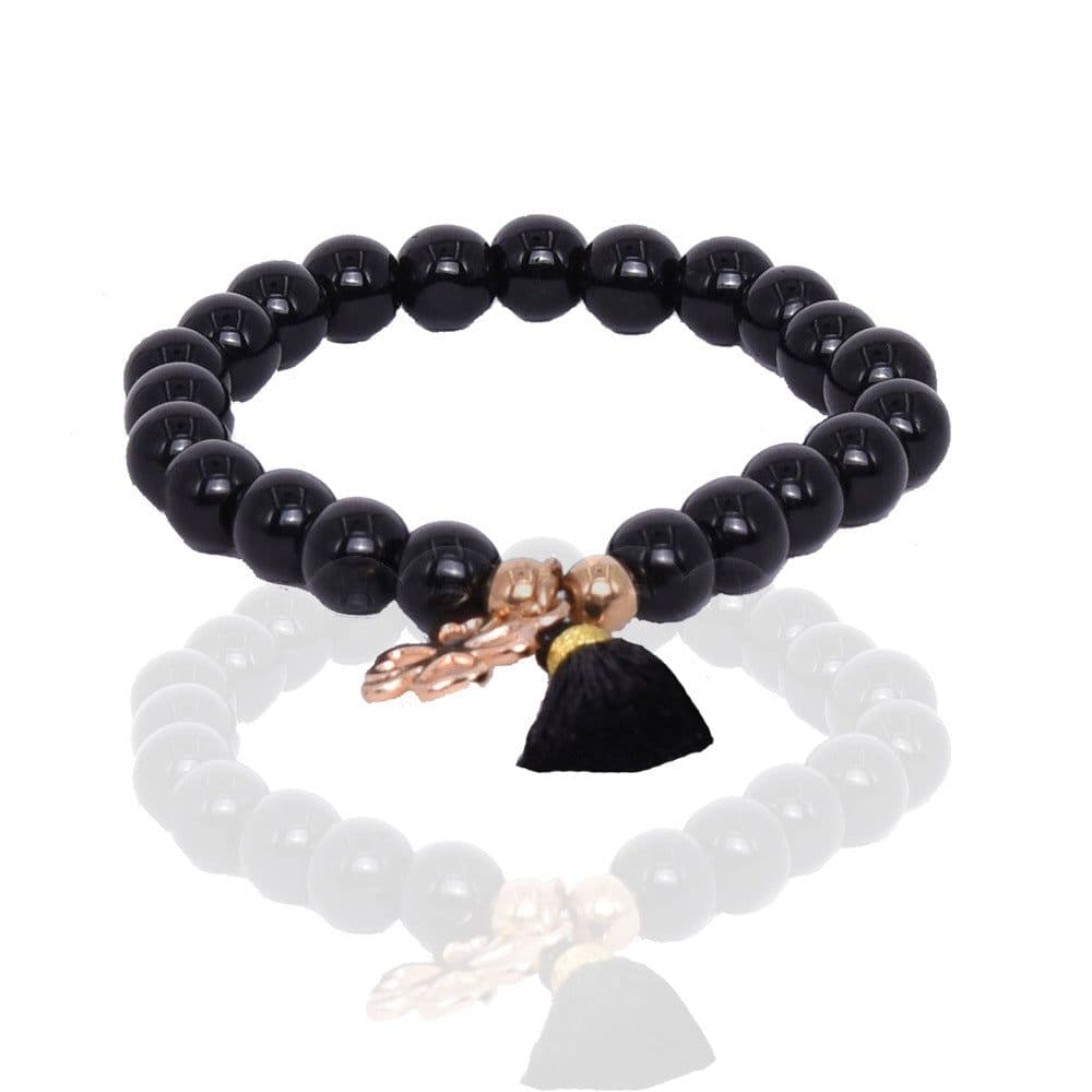 image-Beaded Bracelet Set with Turtle Pentagram Charms 5-Piece