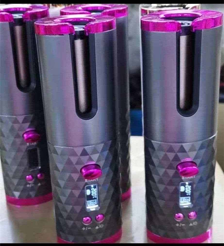 image-Automatic Curling Iron USB Rechargeable Wireless Hair Curler