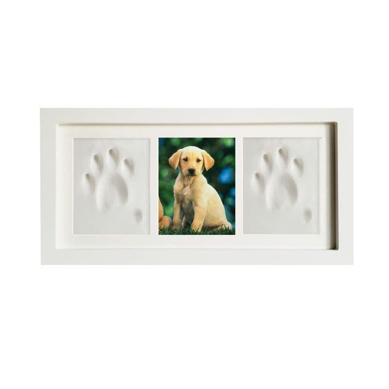 image-Baby Hand and Foot Print Wooden Photo Frame Keepsake