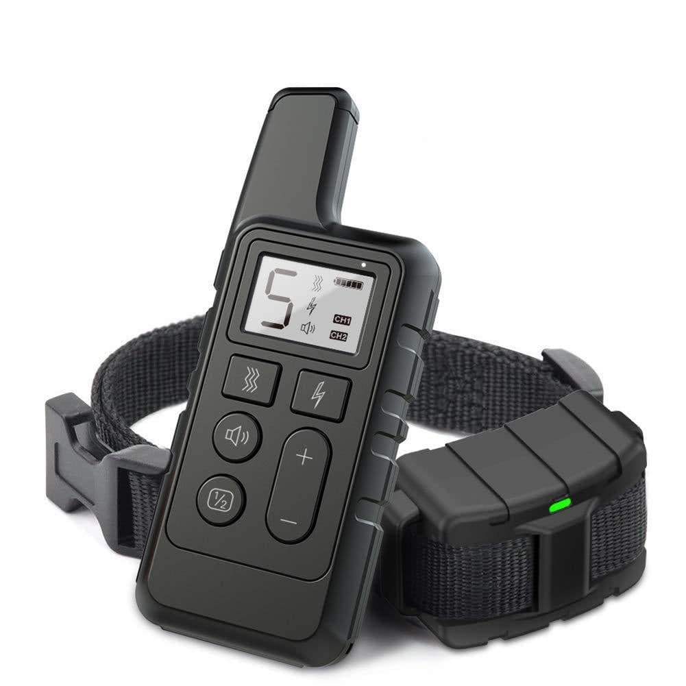 image-Dog Training Collar 500m Remote Waterproof Shock Vibration Bark