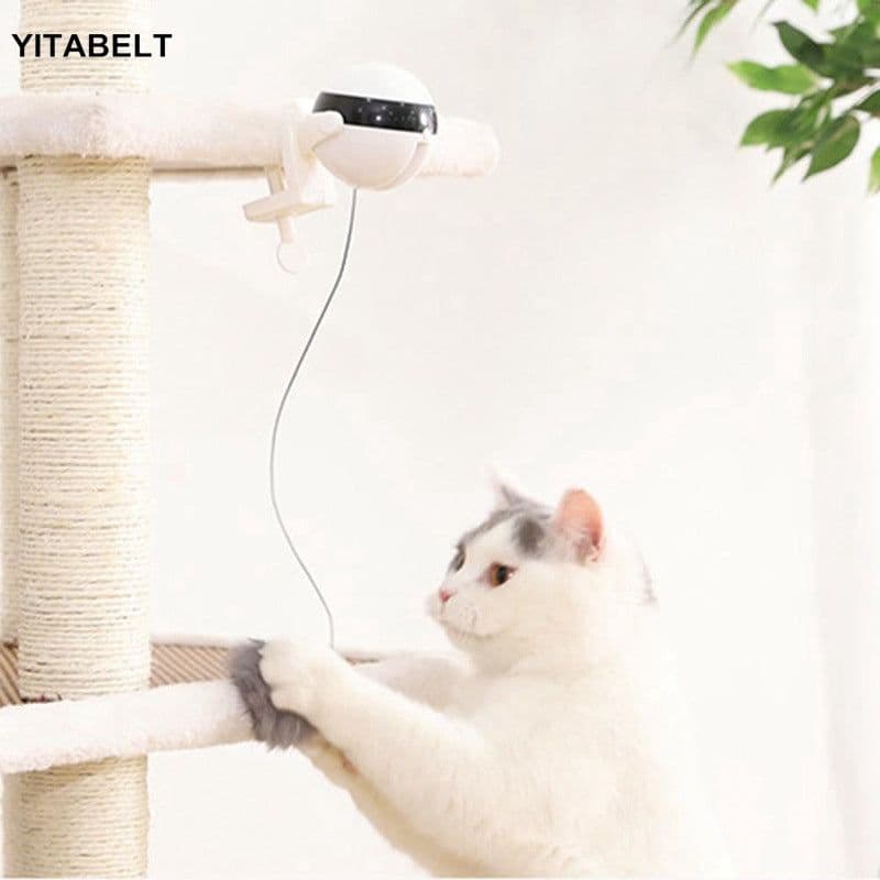 image-Electric Cat Toy Interactive Yo-Yo Ball with Lifting Feature