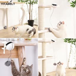 image-Electric Cat Toy Interactive Yo-Yo Ball with Lifting Feature