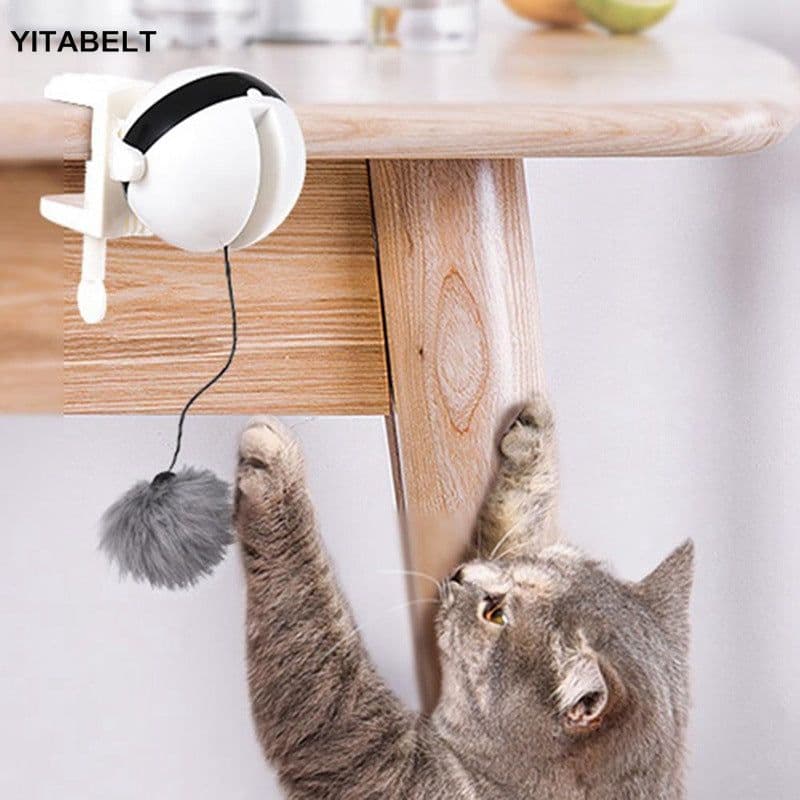 image-Electric Cat Toy Interactive Yo-Yo Ball with Lifting Feature