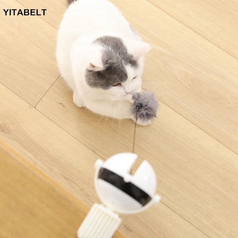 image-Electric Cat Toy Interactive Yo-Yo Ball with Lifting Feature