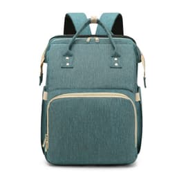 image-Portable Folding Crib Diaper Bag Backpack Large Capacity